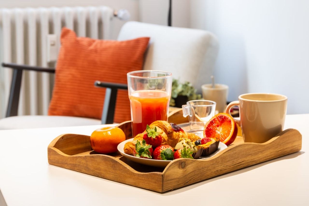 Welcome breakfast spread