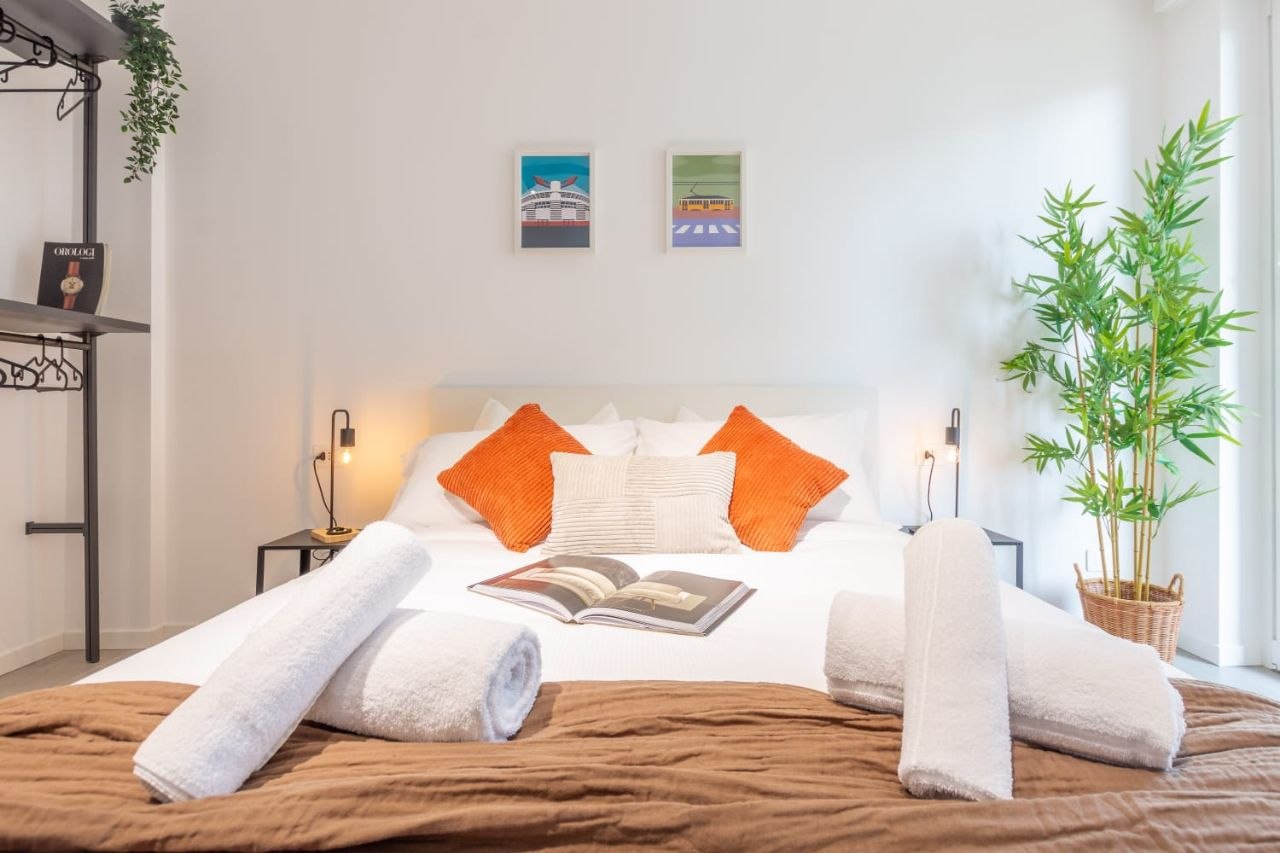 Master bedroom with double bed